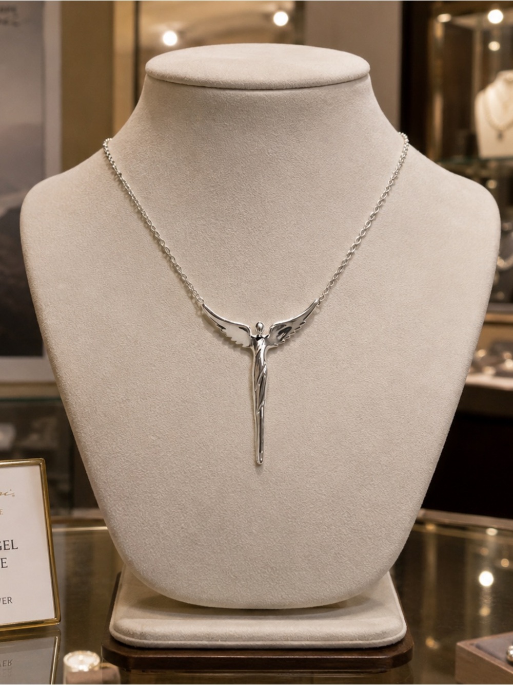 Silver reconciliation Angel Necklace